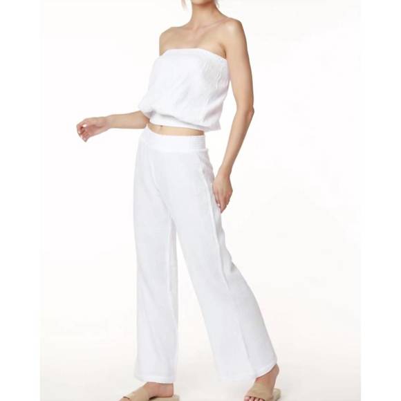 Pantalon De Sport Large Bobi Femme - Taille S - Noir à Rayures Blanches - Neuf Avec Étiquettes